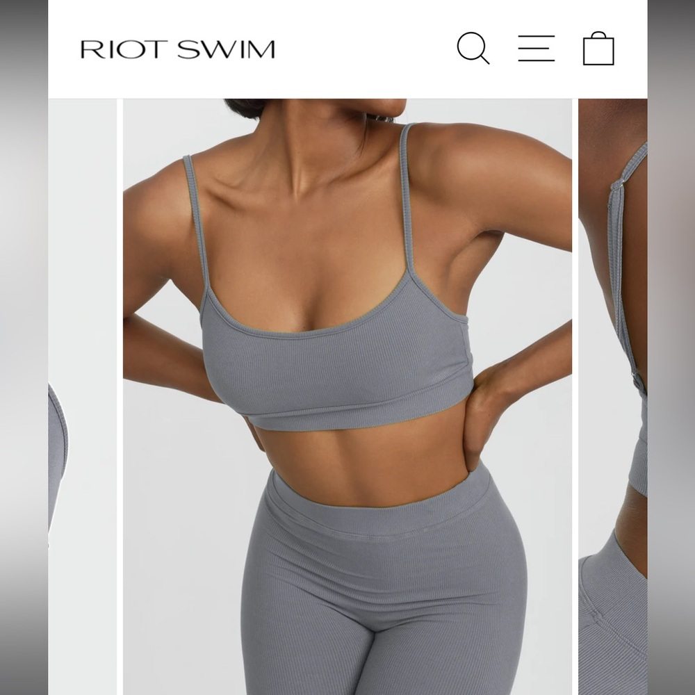 NWT Dom Maxi Skirt & bralette  - Storm color